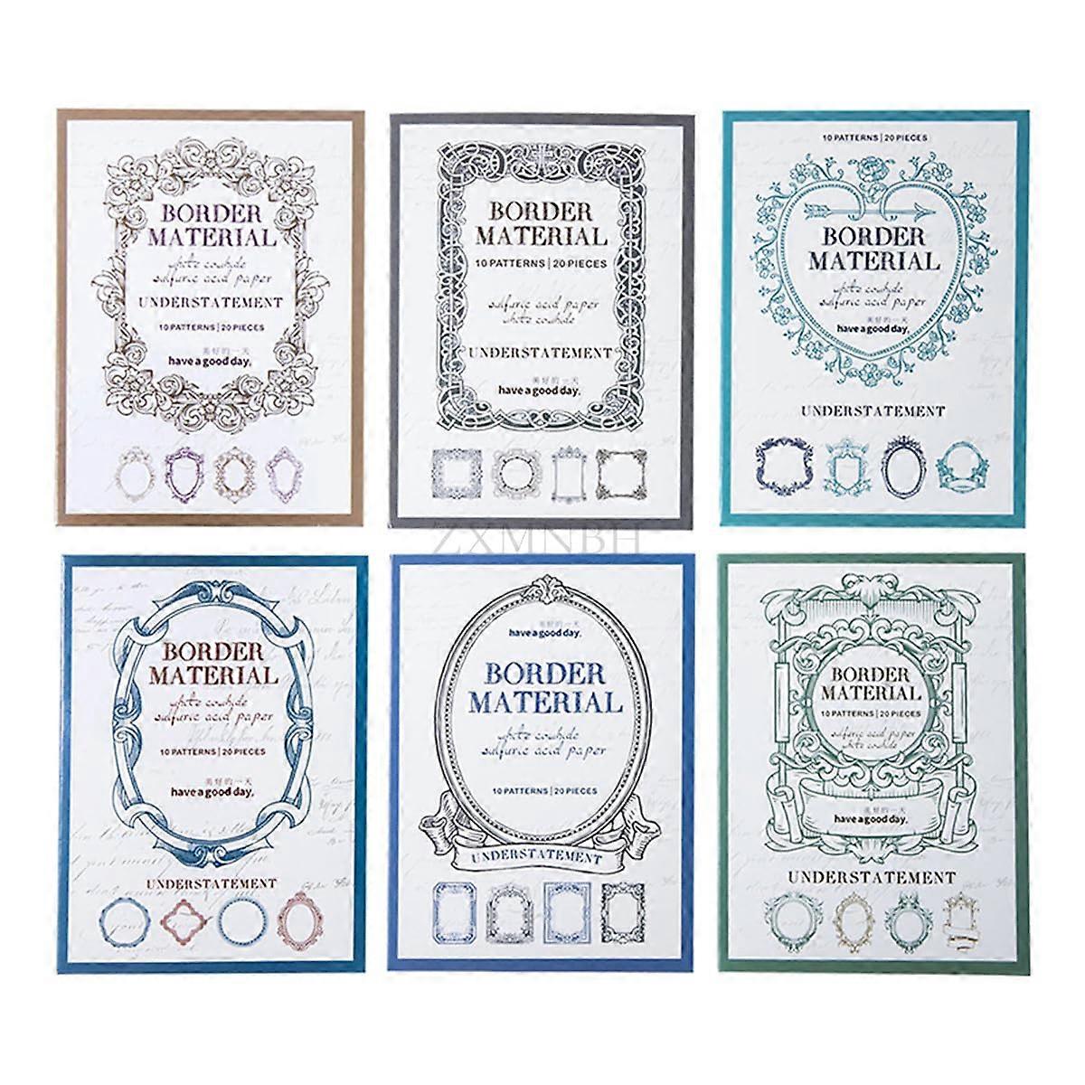 20pcs/pack Azure Sealing Paper for Scrapbooking Junk Journal Diary Planner Collage Card Embellishments Paper Crafts 1D2161E