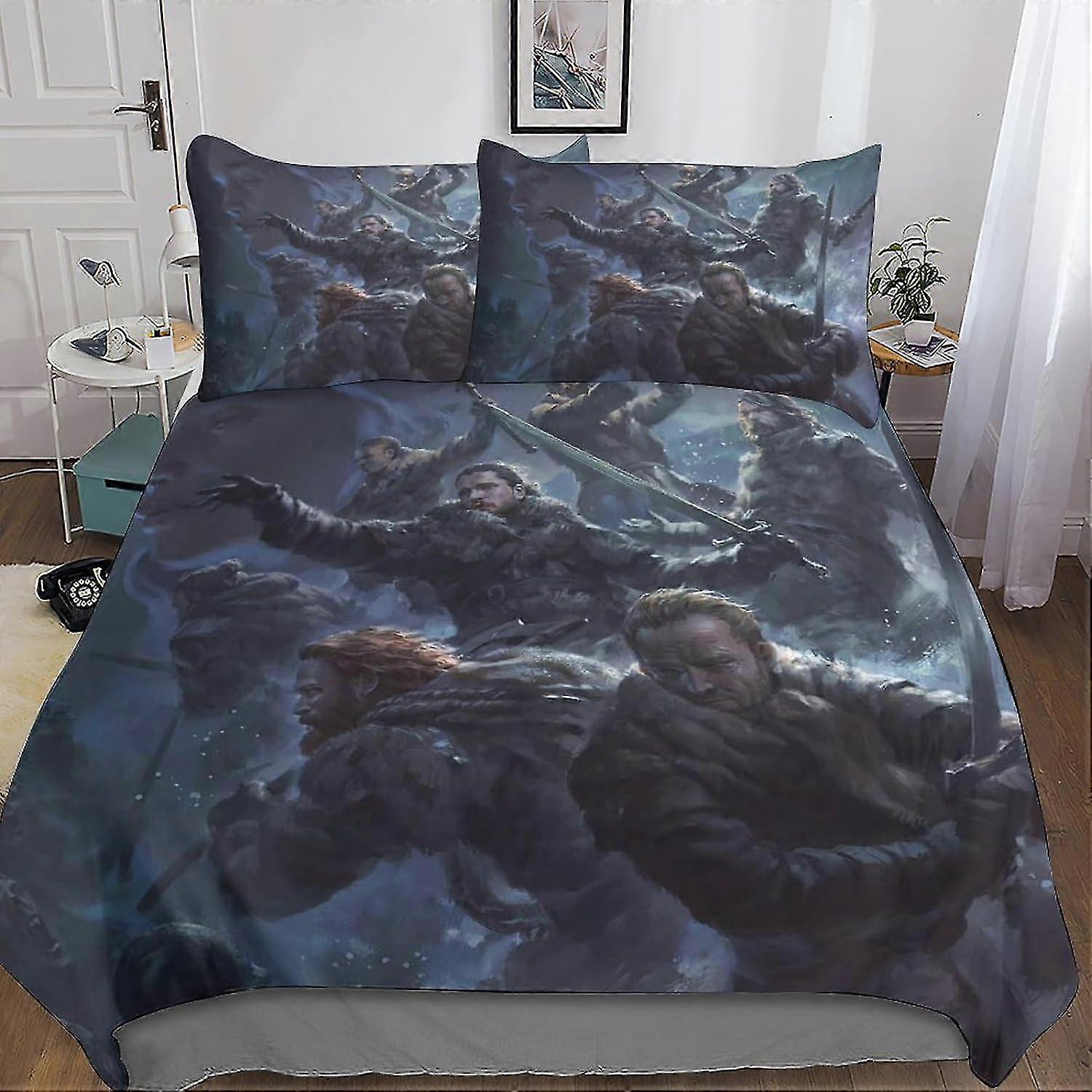 Conjunto de capa de edredom de fantasia para crianças, capa de edredom de cama 3D com travesseiro, microfibra macia para meninos e meninas