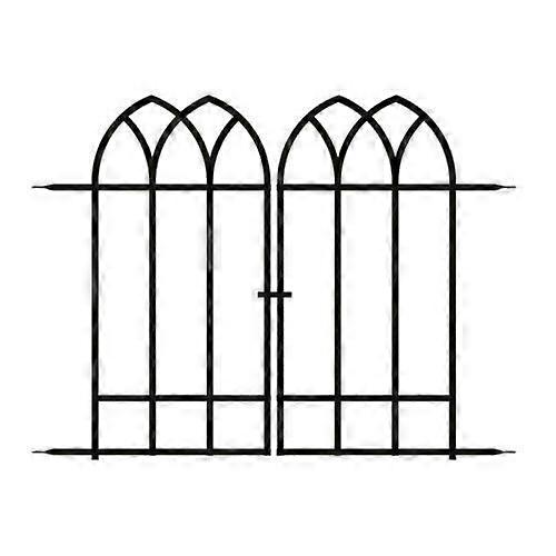 Gothic Gate Black 92x92cm - Perfect for Home Decor