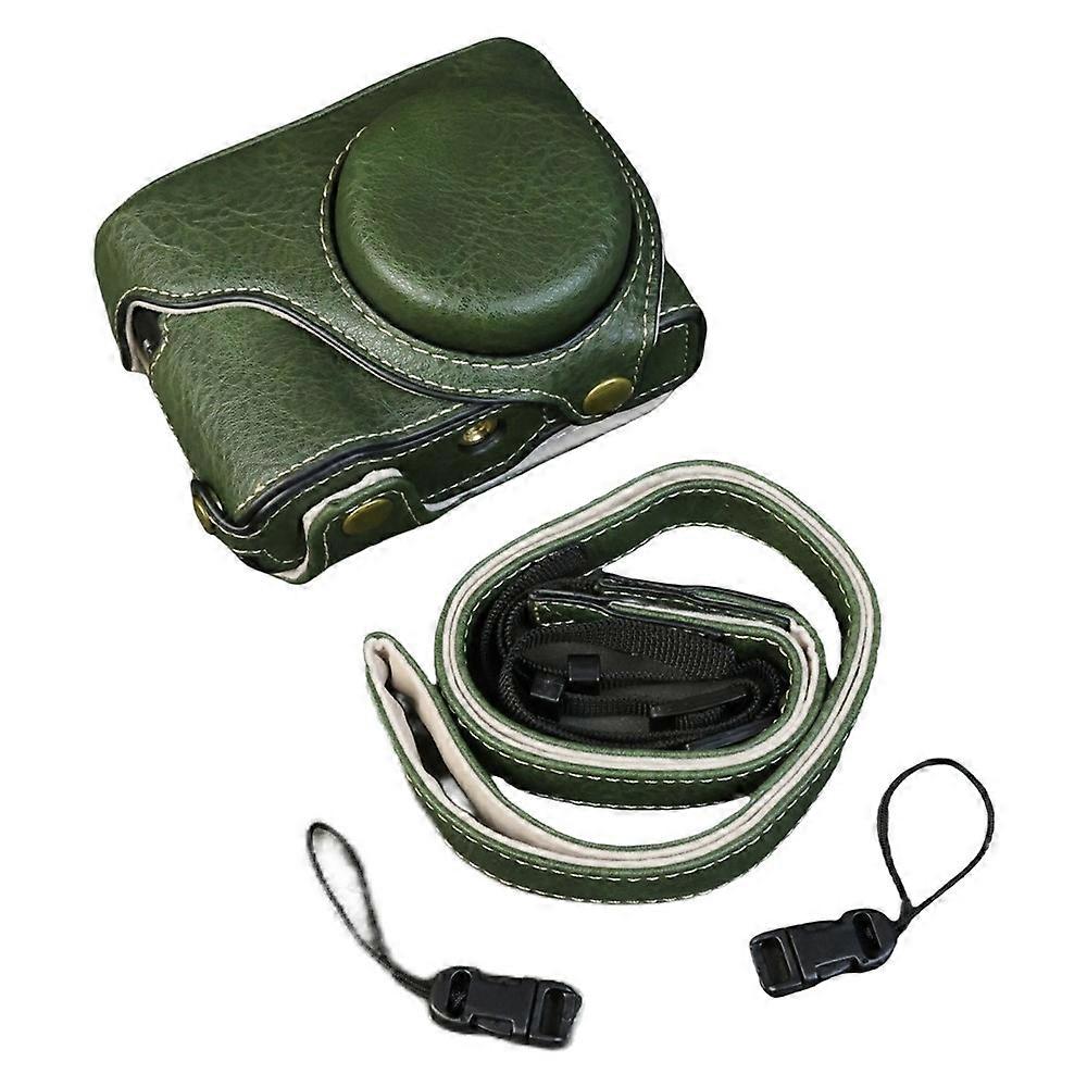 パナソニックLumix DMC-ZS99 / DMC-TZ99カメラケースバッファローテクスチャPUレザー保護カバー、ショルダーストラップ対応