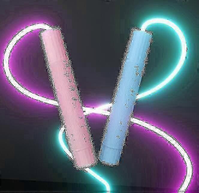 Corde à sauter lumineuse réglable de 2,8 m pour la forme physique