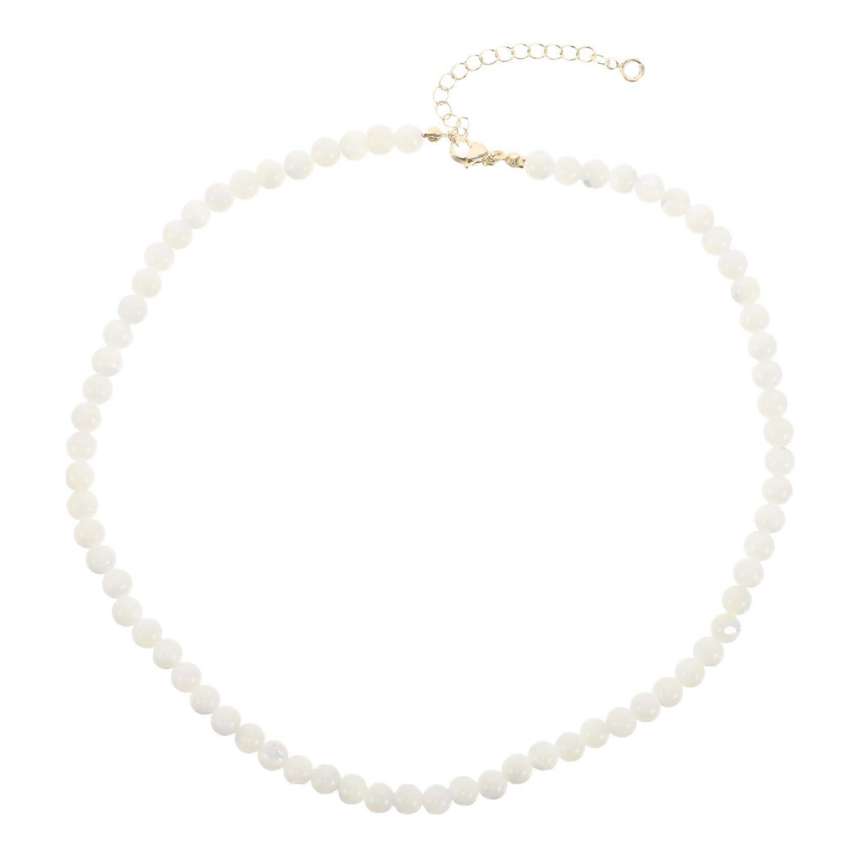 Vintage Pearl Necklace for Women - Elegant White Pearl Clavicle Chain, Dainty Design for Weddings and Special Occasions