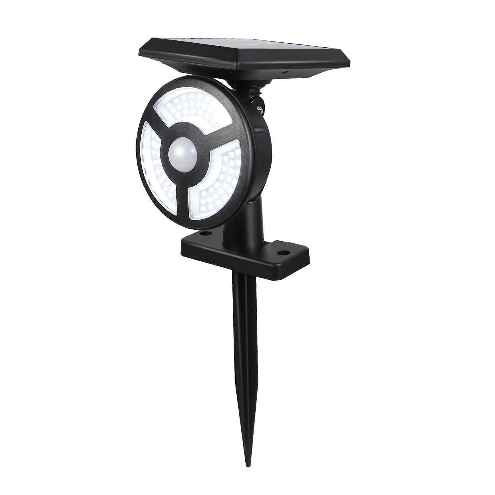 Solar Spotlight Wall Light - Polysilicon Black Outdoor Solar Lights with Sensor for Gutter, Post, Patio, and Pathway Lighting