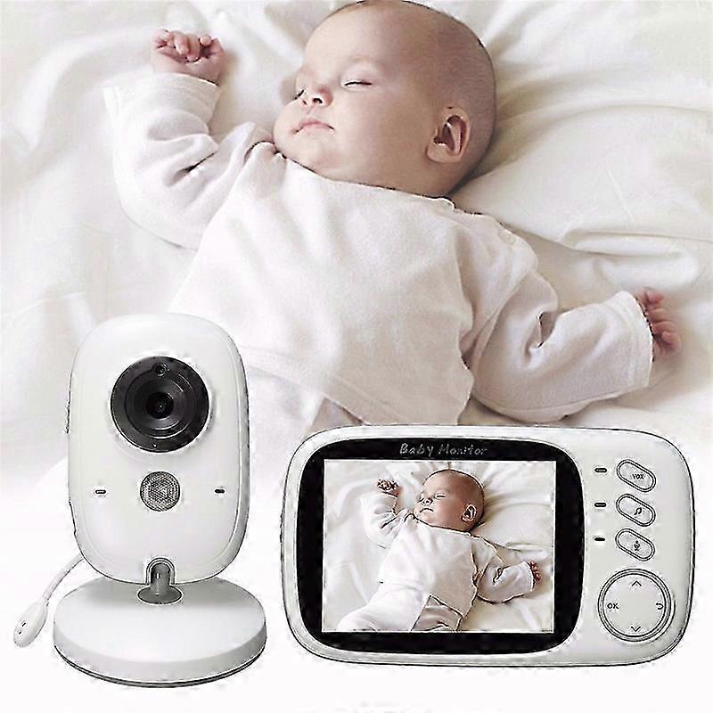 Wireless Baby Monitor with Camera 3.2 Video Baby Monitors with Night Vision and Two Way Communication (White)
