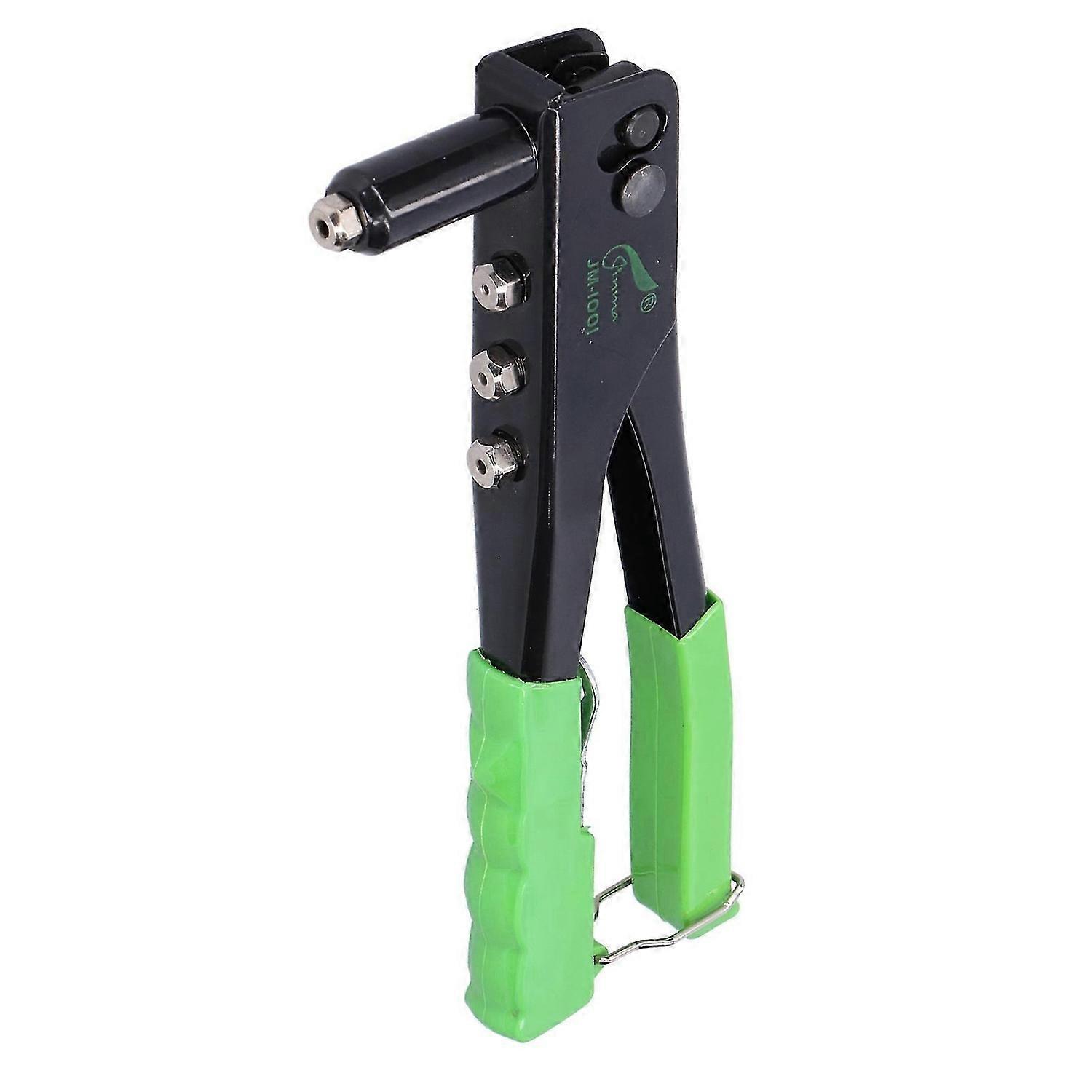 Rivet Gun Hand Riveter Kit Single Hand Manual Riveting Tool Set with Wrench 20701