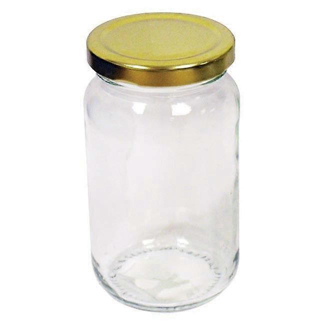 Tala Round Preserving Jar with Gold Screw Top Lid 454g /1.1lb