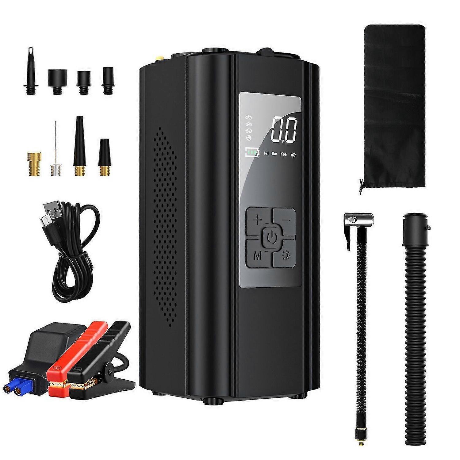 5 in 1 Air Pump AP-011 Air Compressor Tire Inflator Fits Car Moto Bike