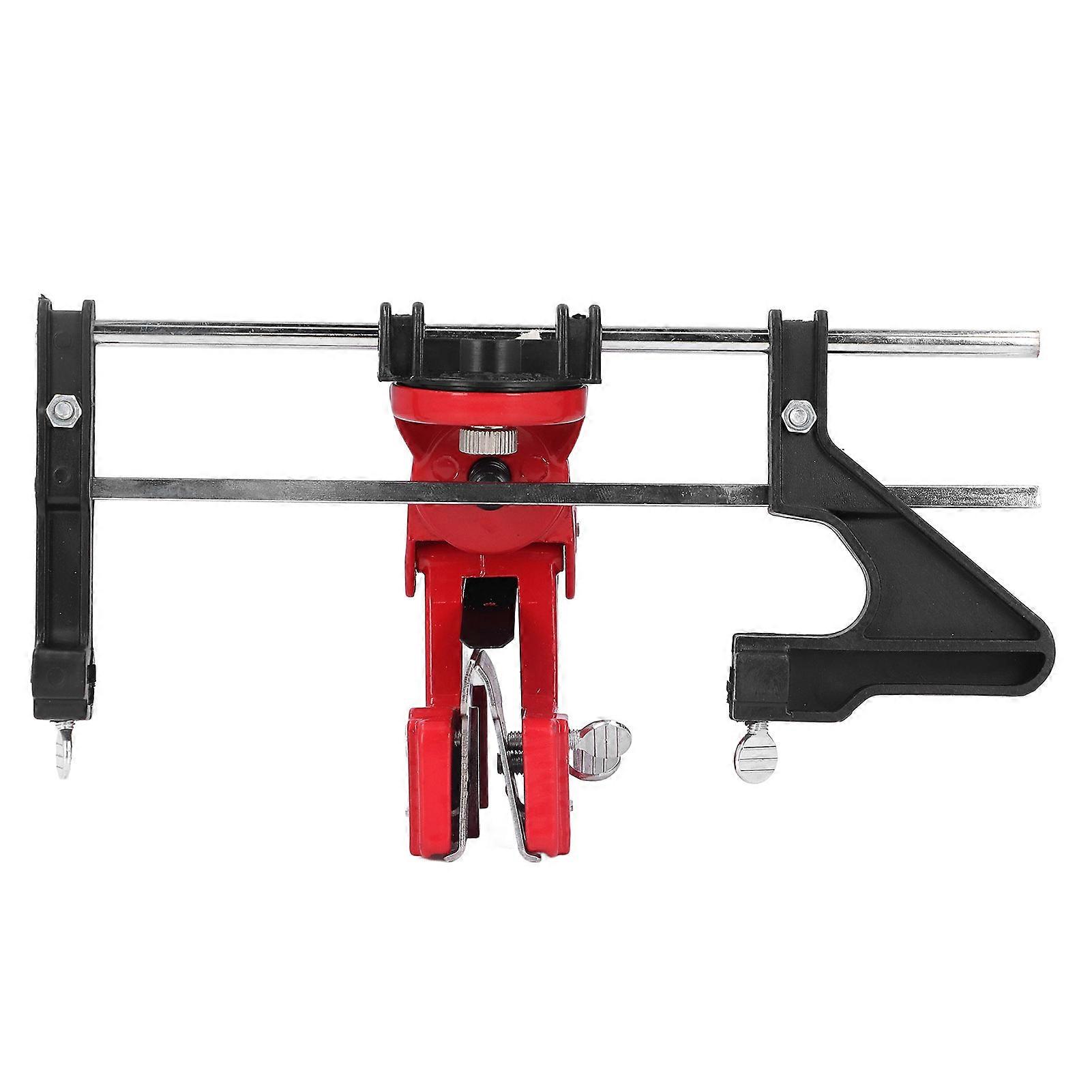 Chain Sharpener Sharpening Stone Guide Bracket Adjustable Steel Red Rustproof for Home
