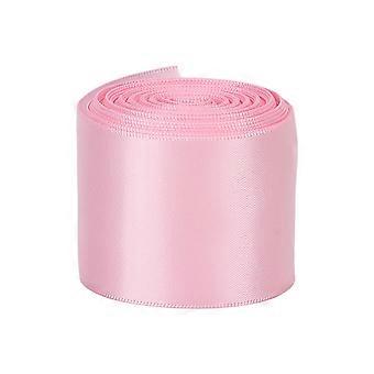 Double Faced Satin Ribbon Party Wedding DIY Polyester Ribbon for Gift Wrapping Hair Braids Crafts 1.5inPinkYMMR)