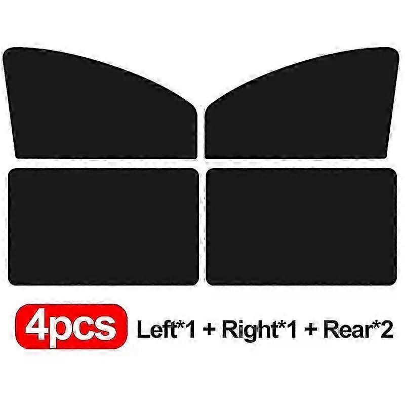 Magnetic Car Window Sunshade Cover for Summer UV Protection - Mesh Curtain Protector for Front and Rear Windows