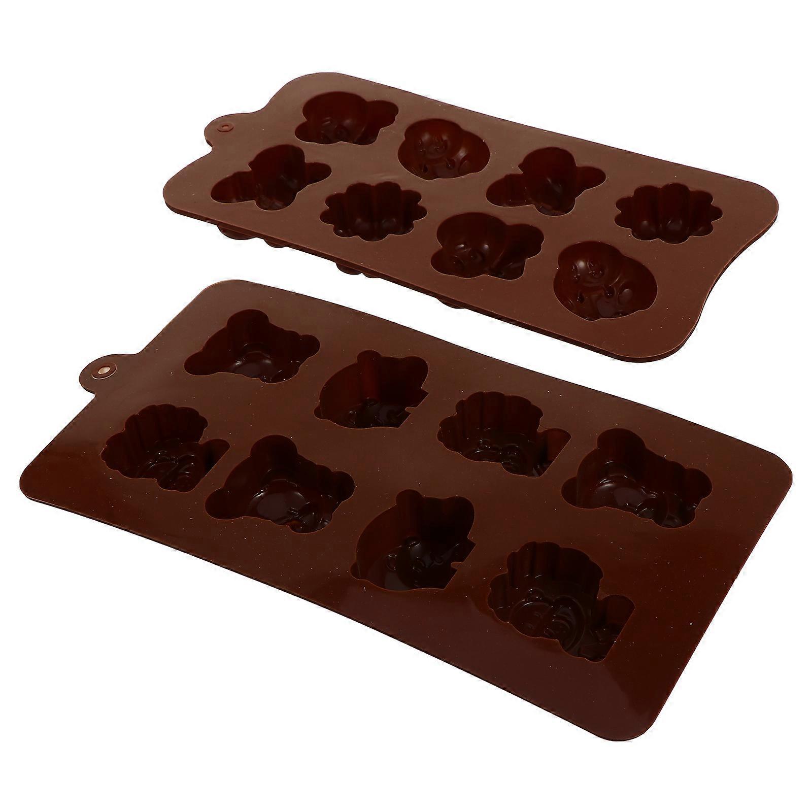 Silicone Chocolate Molds 2pcs Insect & Animal Shapes, Reusable Non Stick Candy Fondant Moulds for Baking, DIY Chocolate Making & Gift Purposes