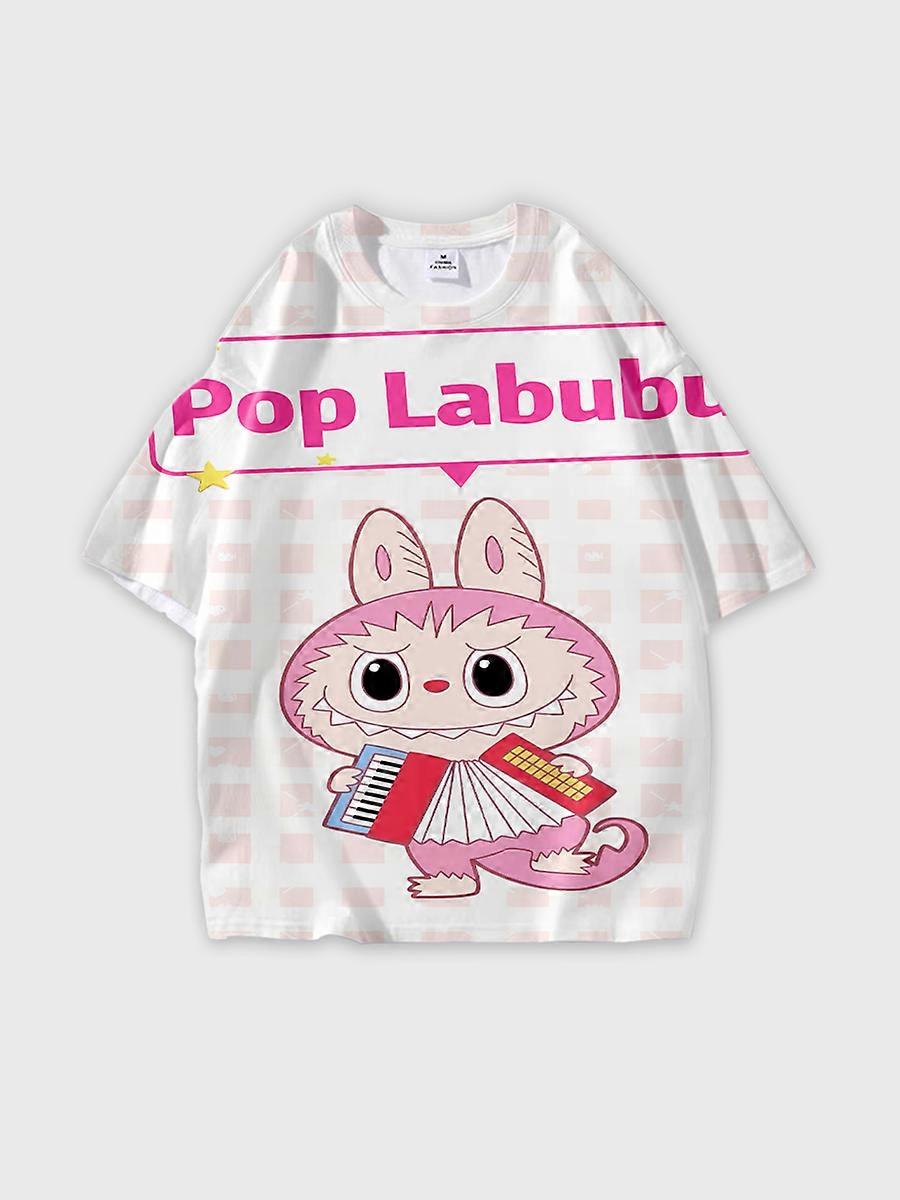 T-shirt round neck Pattern loose short sleeve JW6461