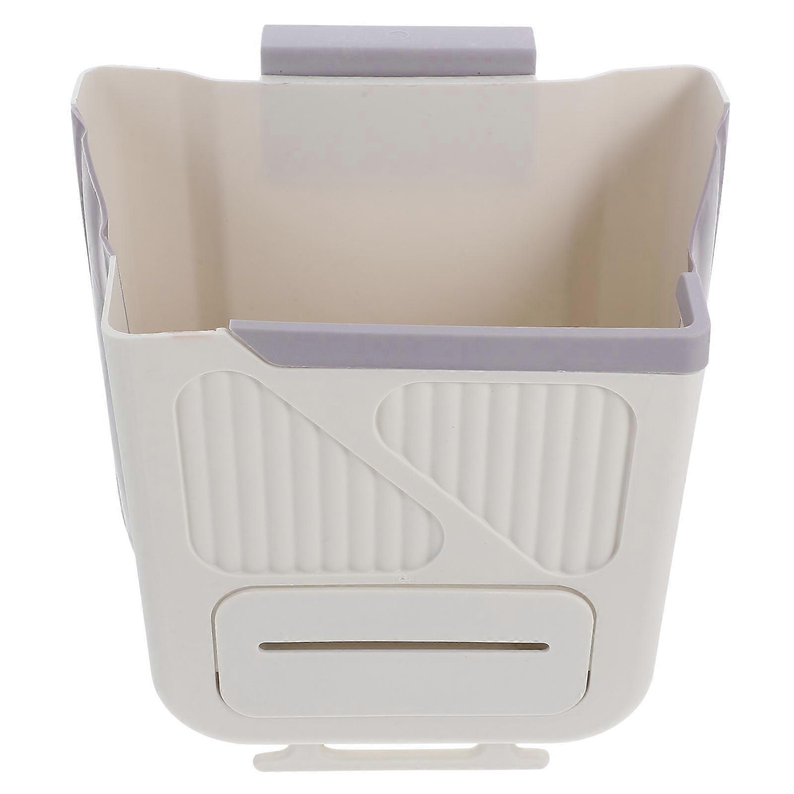 Wall Mount Collapsible Kitchen Trash Can Foldable Garbage Bin No Drill Easy Installation Space Saving Waste Container for Cabinet Door Camping Home