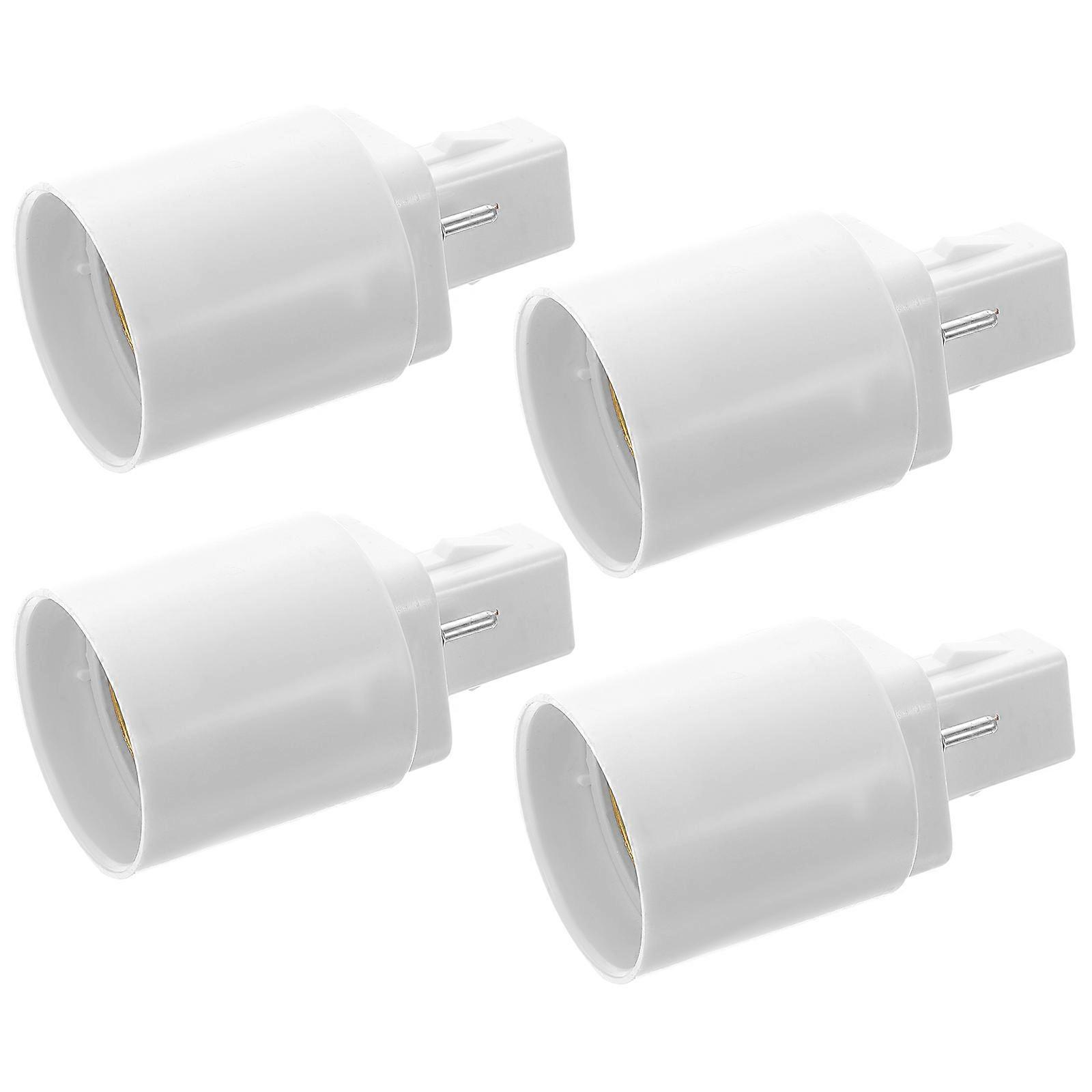 Lightbulb Plug Adapter G24D To E27 Electrical Installation Simple Design 4Pcs