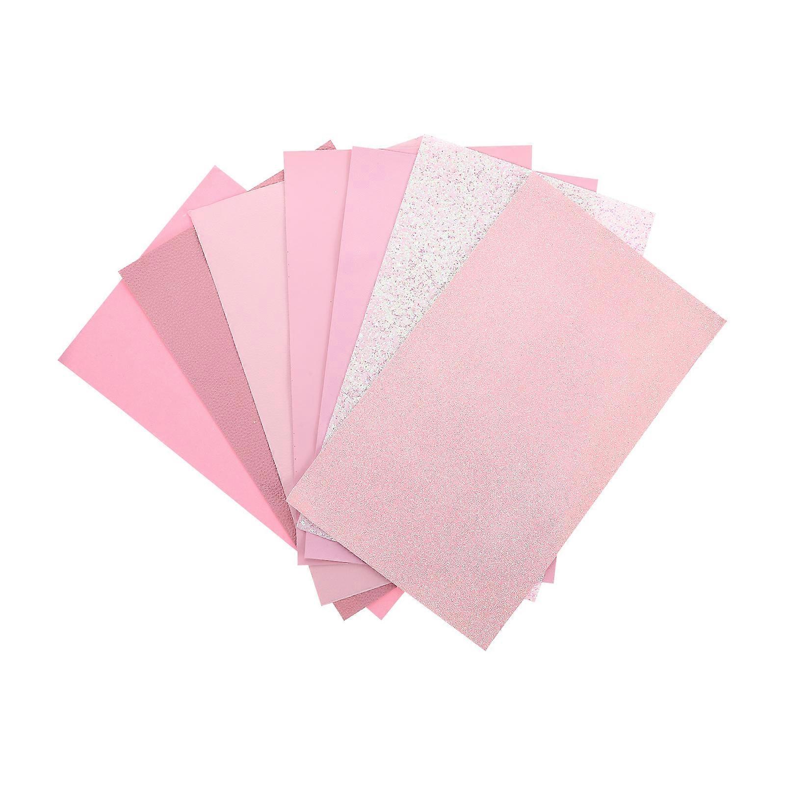 Upholstery Supplies Faux Leather Sheets Pink 0.1X20X33CM DIY present Giving