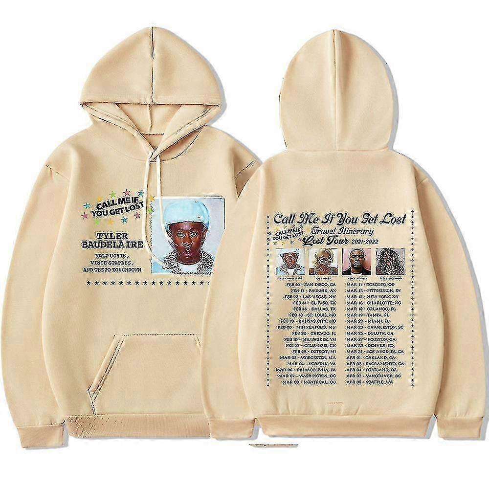 Chiamami se ti perdi Hip Hop Felpa con cappuccio Tyler The Creator Pri Felpa con cappuccio Uomo Donna Camicia Top -A