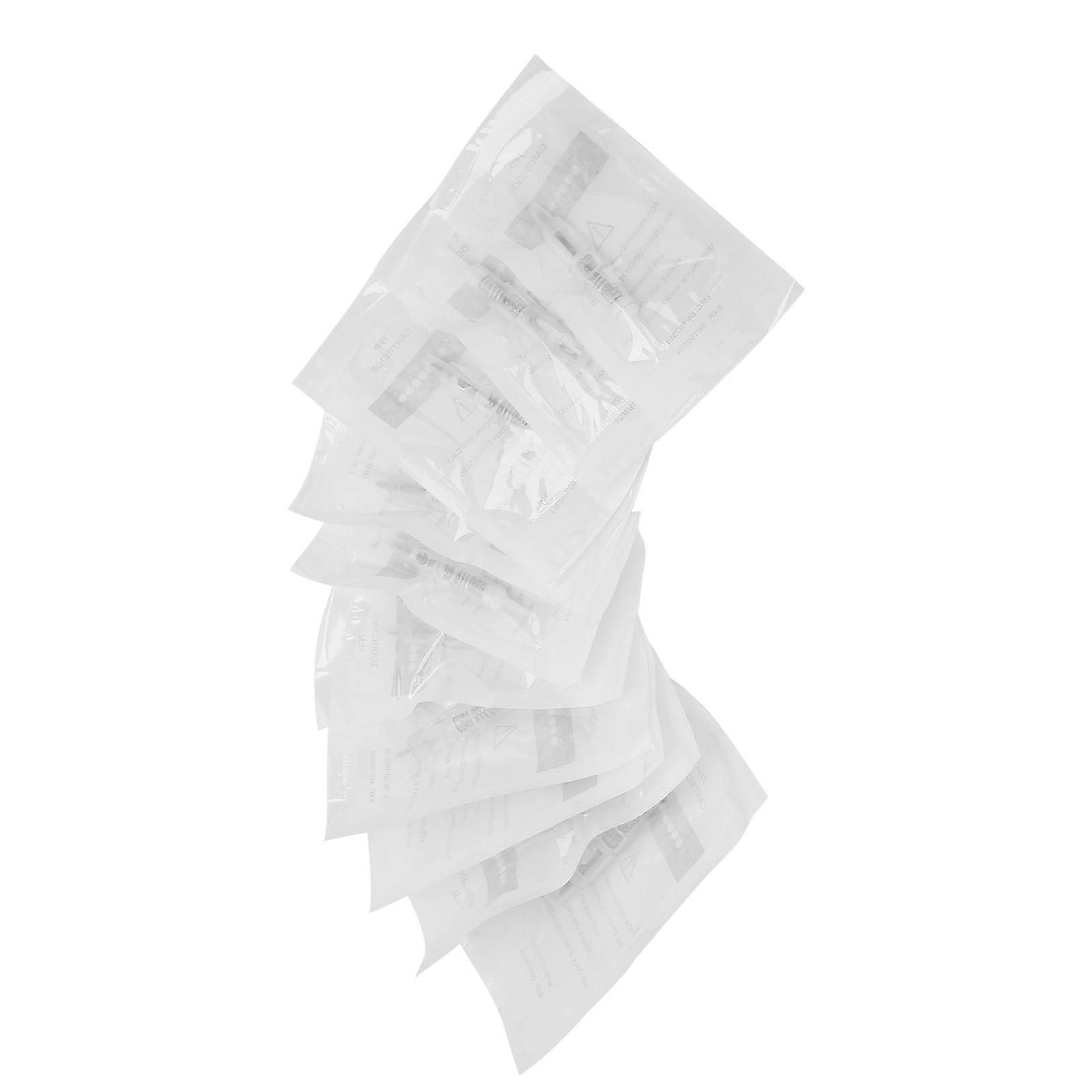 10pcs Disposable Microblading Cartridge Needles Eyebrow Lip Tattoo Needle Set Accessory7FP
