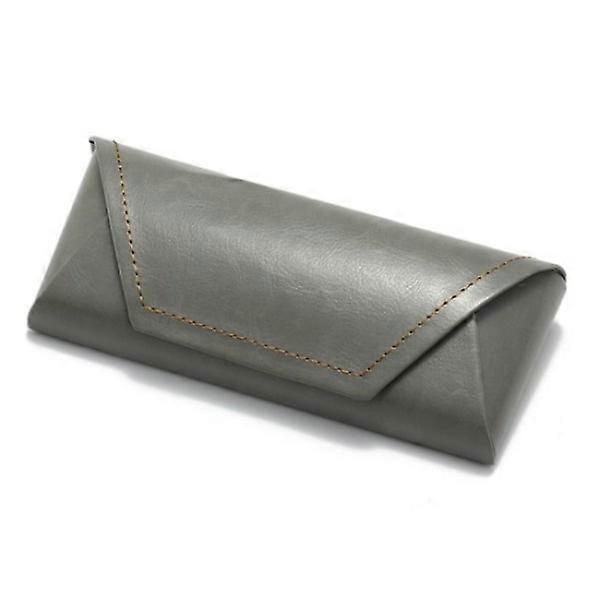 Grey glasses case, sunglasses storage bag.