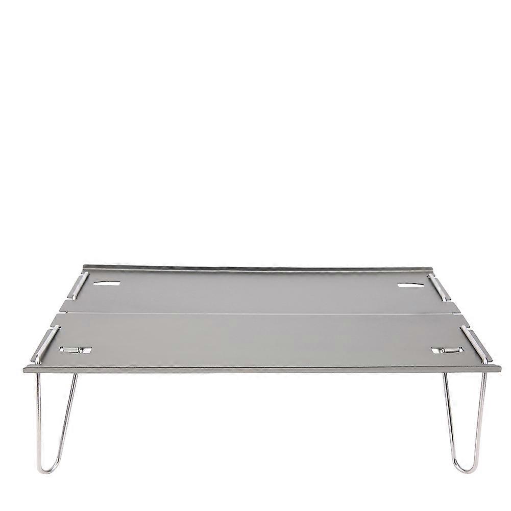 DTCY Camping Folding Table Ultralight Foldable Table Portable Aluminium Alloy Picnic Table Grey