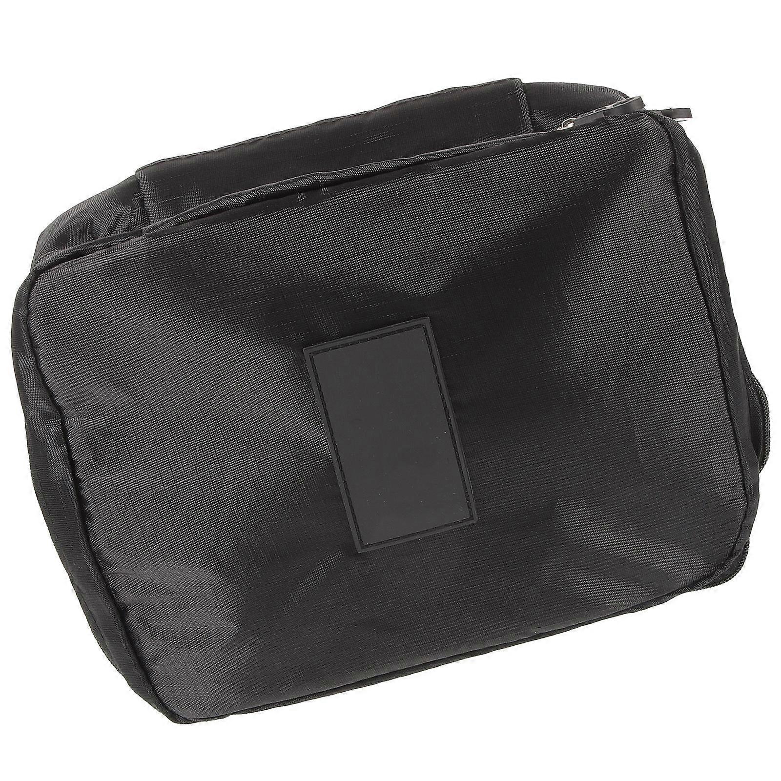 Here's a refined product description based on the title you provided:
**Large Capacity Portable Toiletry Holding Bag – Durable Polyester Makeup