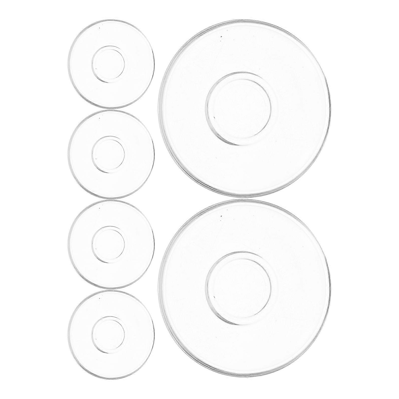 Mini Cake Plates Gift Option General Users Delicate Look Design Mats 6Pcs