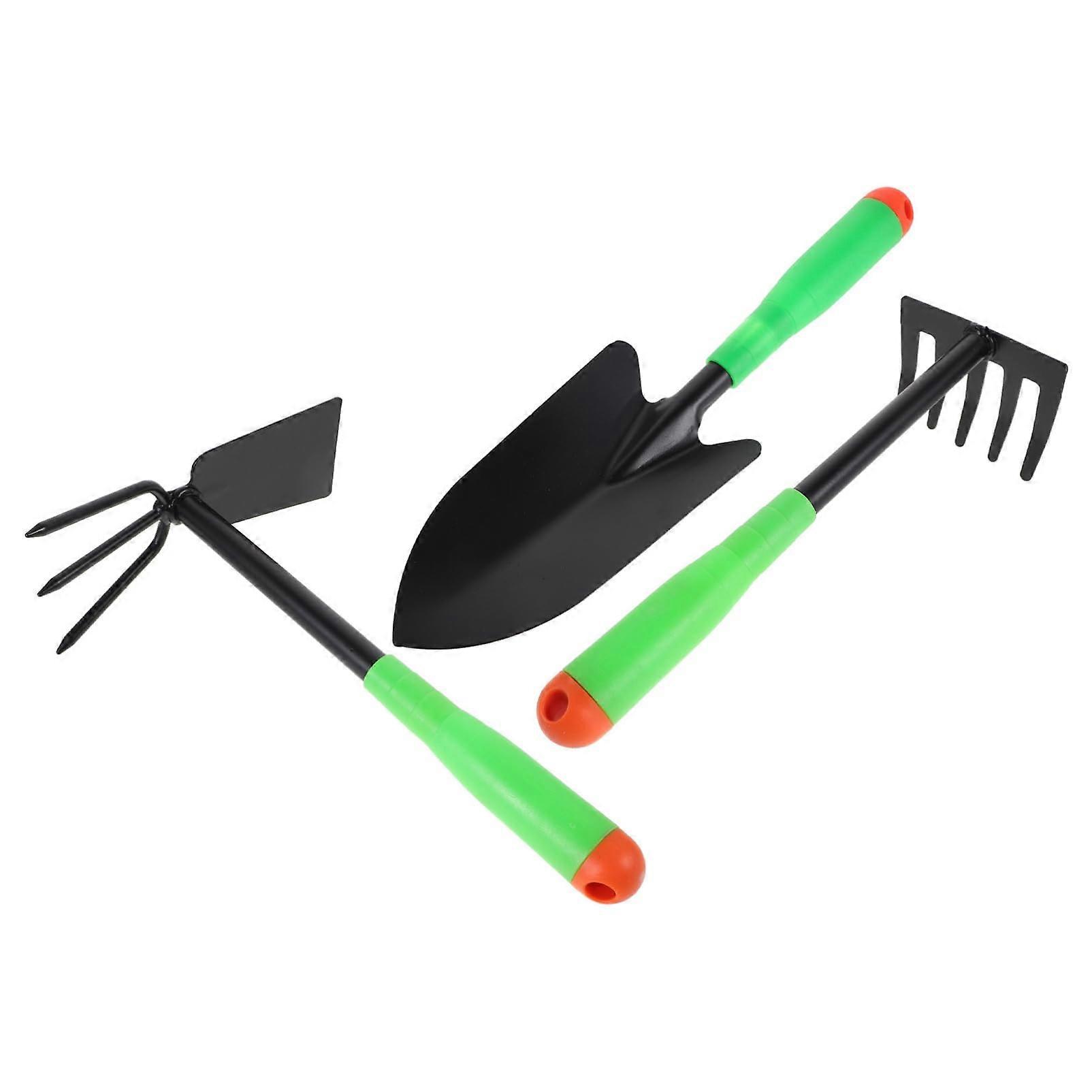 1 Set of Multifunctional Garden Tools: Metal Shovel and Rake for Kids – Lightweight and Portable Tool Set for Planting and Transplanting Flowers