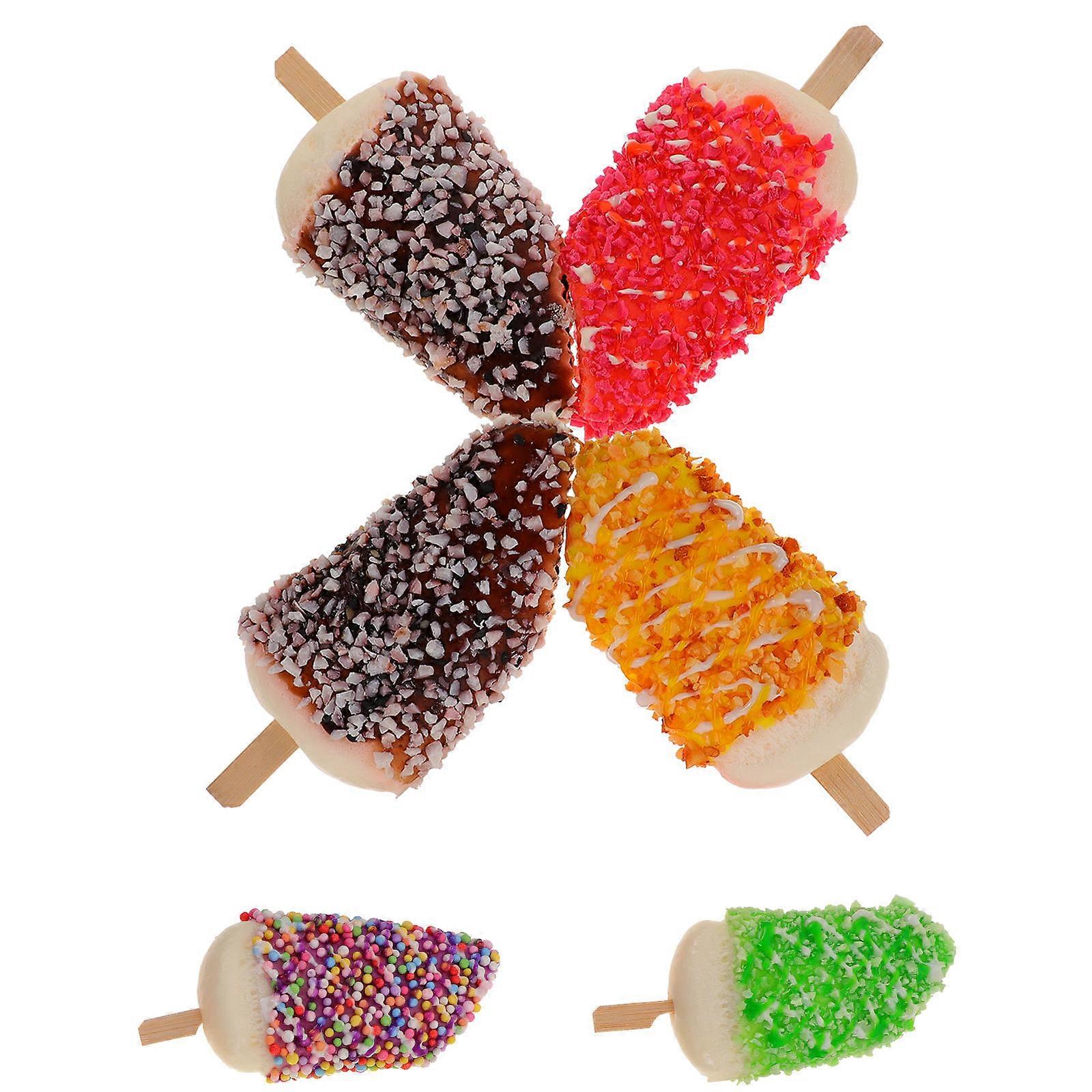 Ice Cream Display Prop Ice Cream Shop Decorations Creative Safe Practical 6Pcs