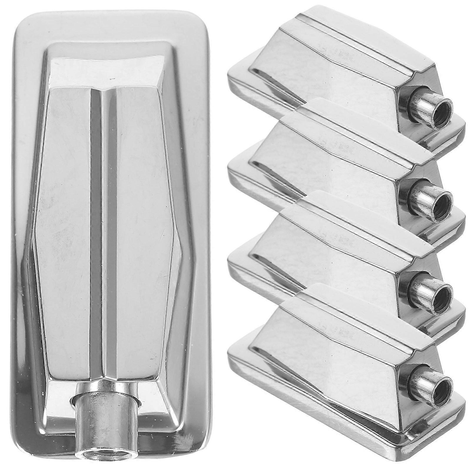Replacement Metal Snare Drum Lugs Set of 5 Silver Color for Use