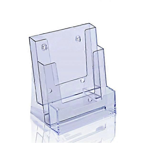 3 grid transparent business card holder Brochure stand Pamphlet Desktop display stand