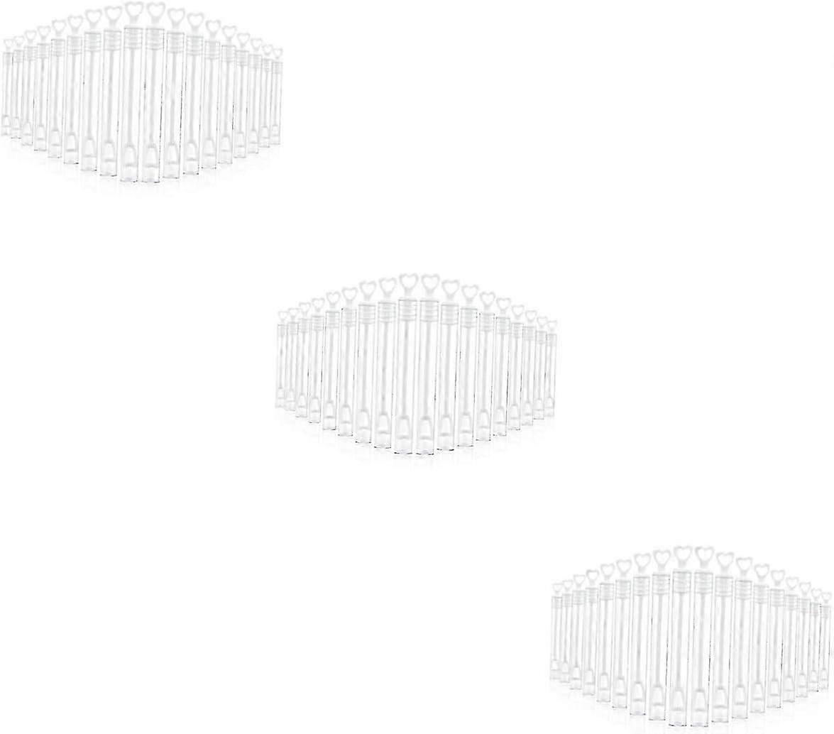 72 Pcs Heart-Shaped Bubble Blowing Wands with Empty Bottles for Kids, Plastic Bubble Toys with Soap Solution for Outdoor Play and Mini Gifts