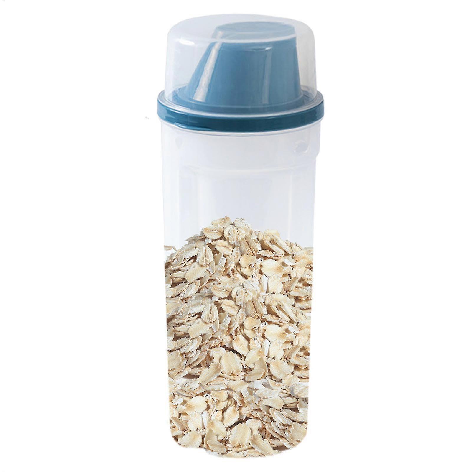 Pet Food Storage Container, 2 Pack with Pour Spout, Airtight Lid, Blue