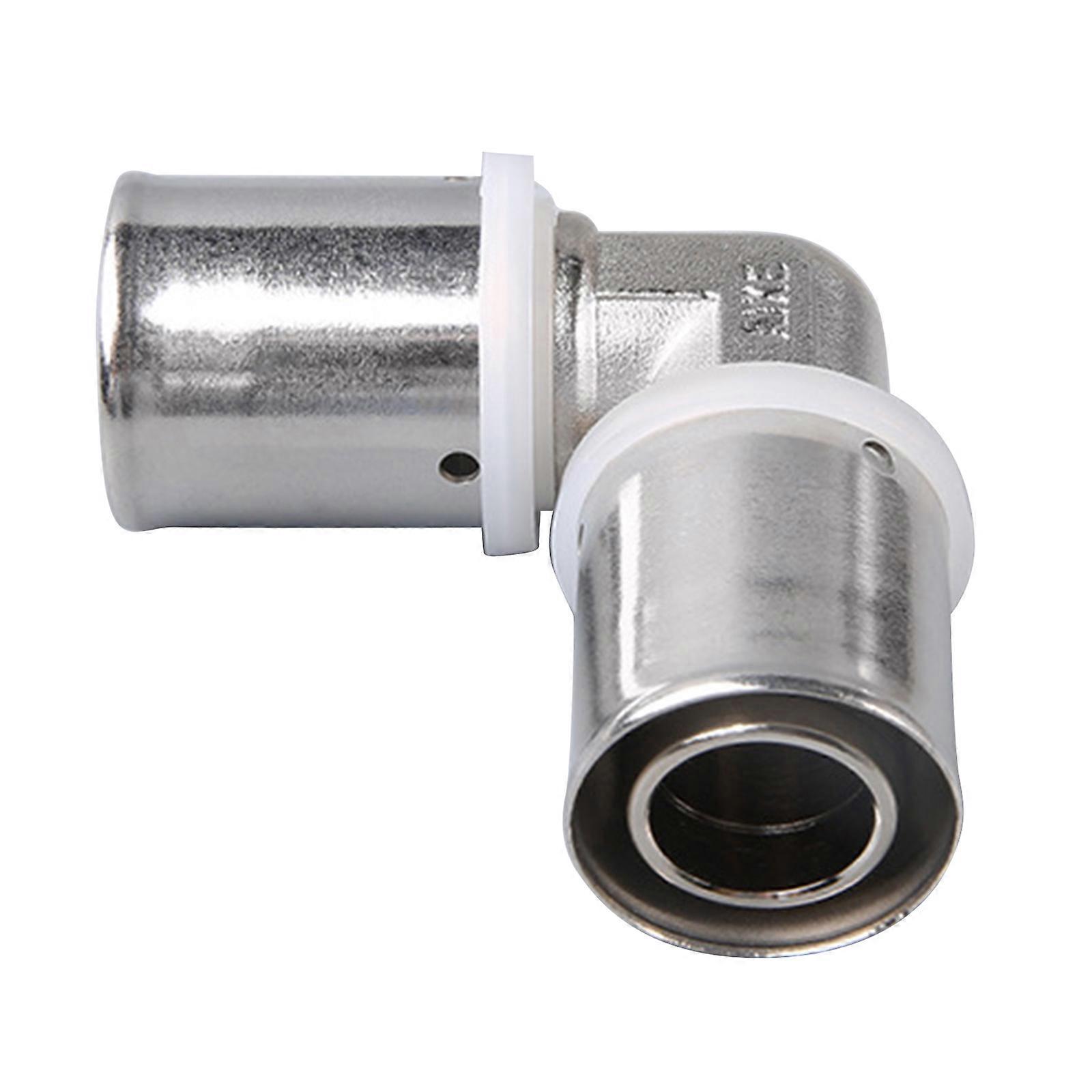Press Type Heating Pipe Joint Equal Coupling Elbow Connector Replacement Floor Heating Joint 90 Degree Pipe Fittings  25x25
