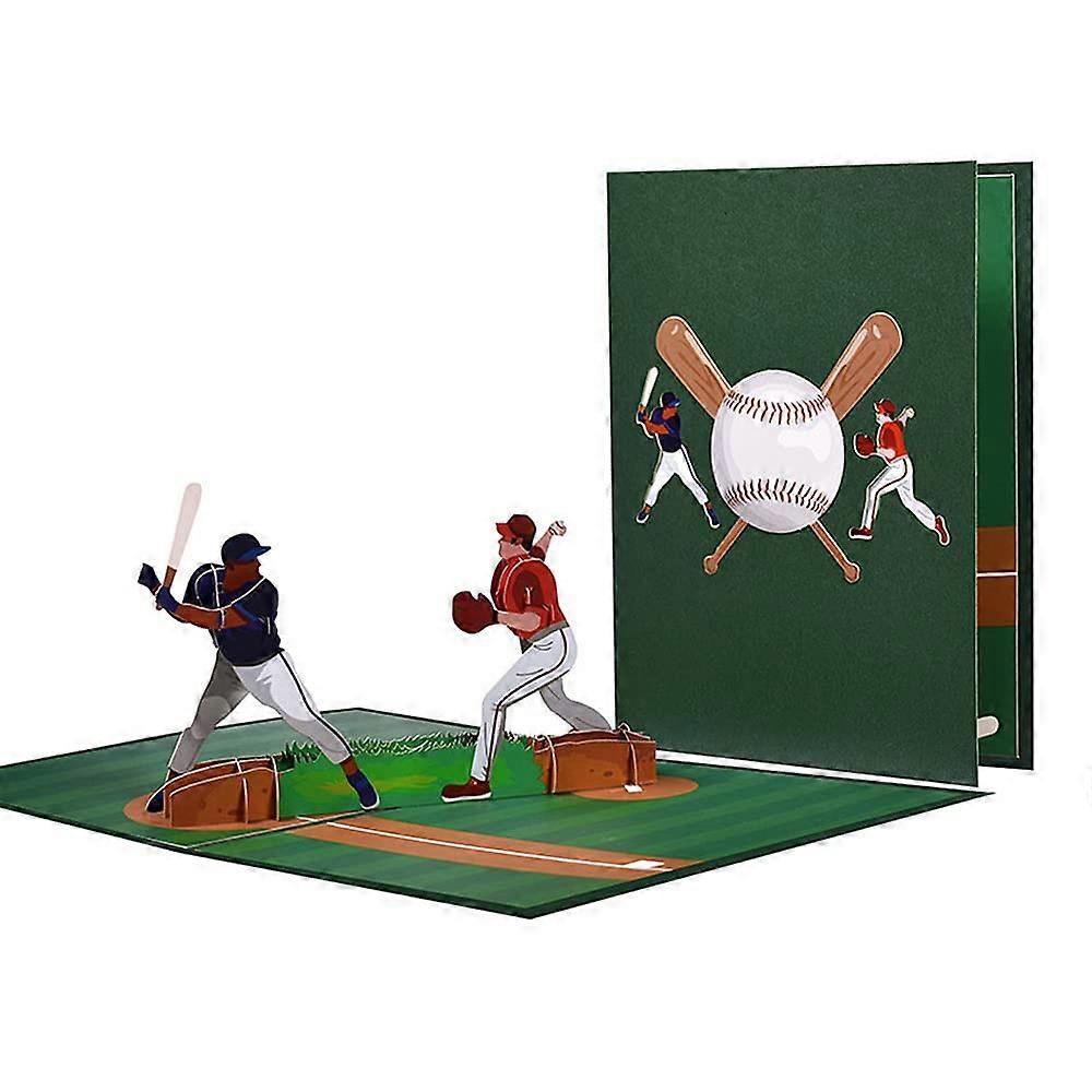 Pop Up Birthday Card 3D Baseball Design with Envelope, Graduation and Encouragement Card for All Occasions