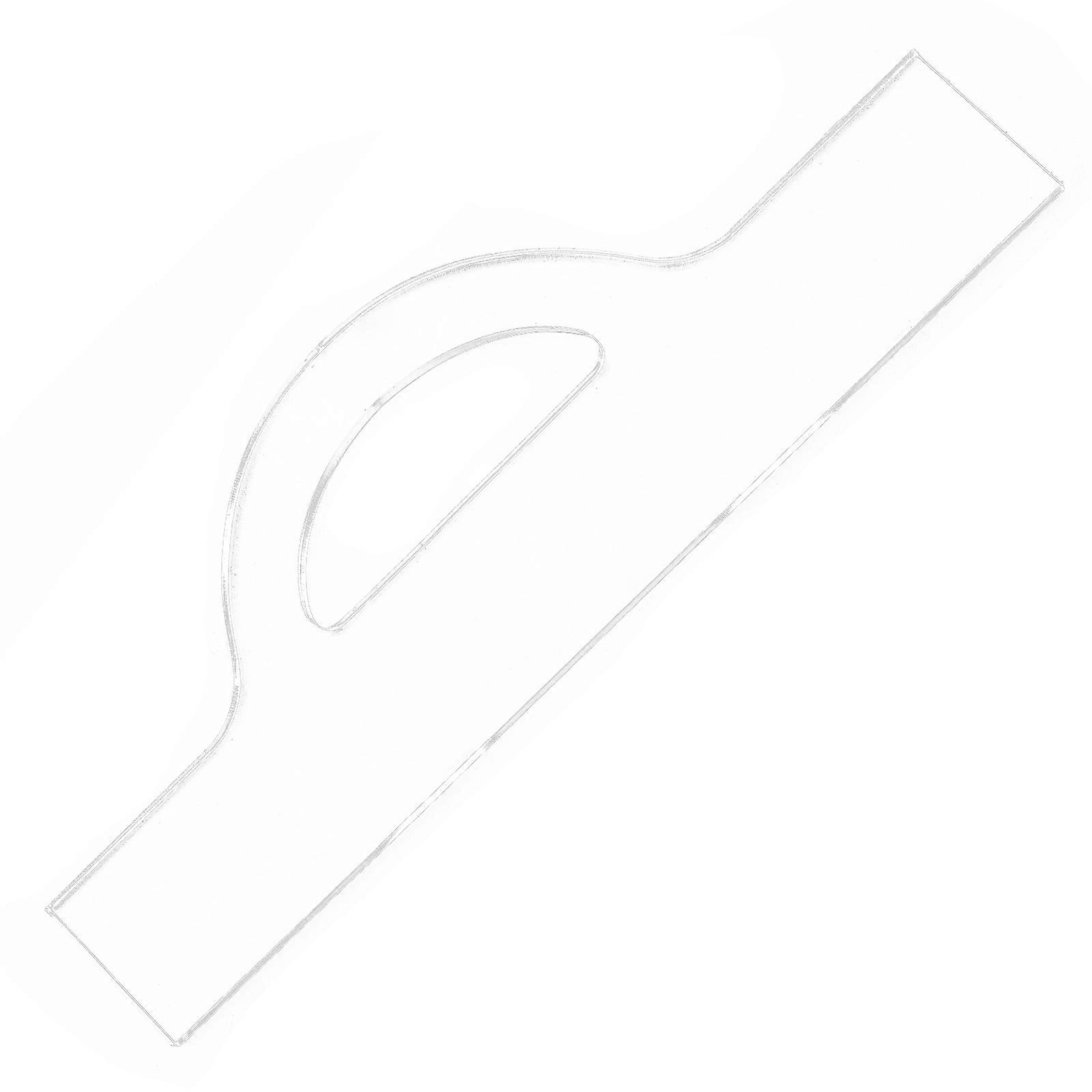 Transparent Acrylic Cutting Board Handle Template for DIY Use Clear Reusable Stencil 7.5 x 3.2 inches