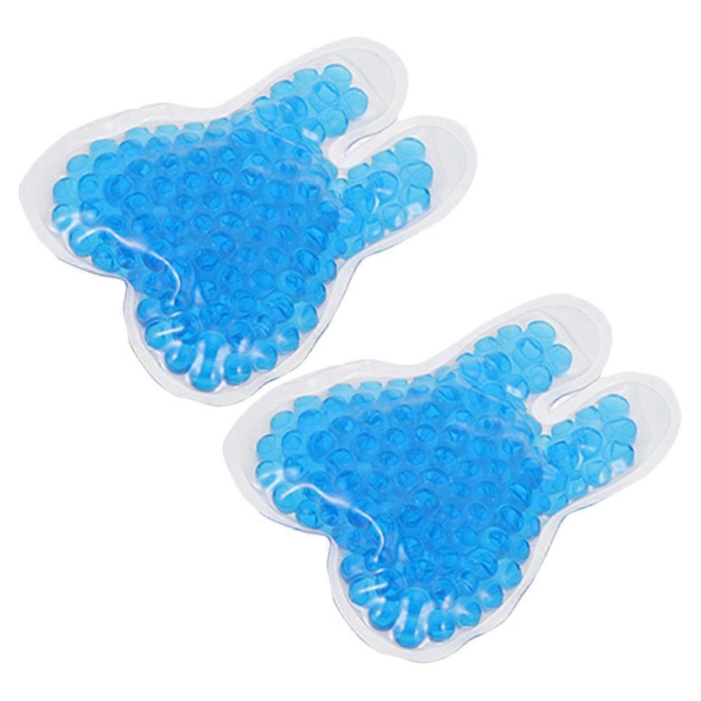 Tooth Shaped Ice Pack Reusable Hot Cold Pack Discomfort Relief for Neck Body Use Gel High-Efficiency Insulation 2Pcs Blue