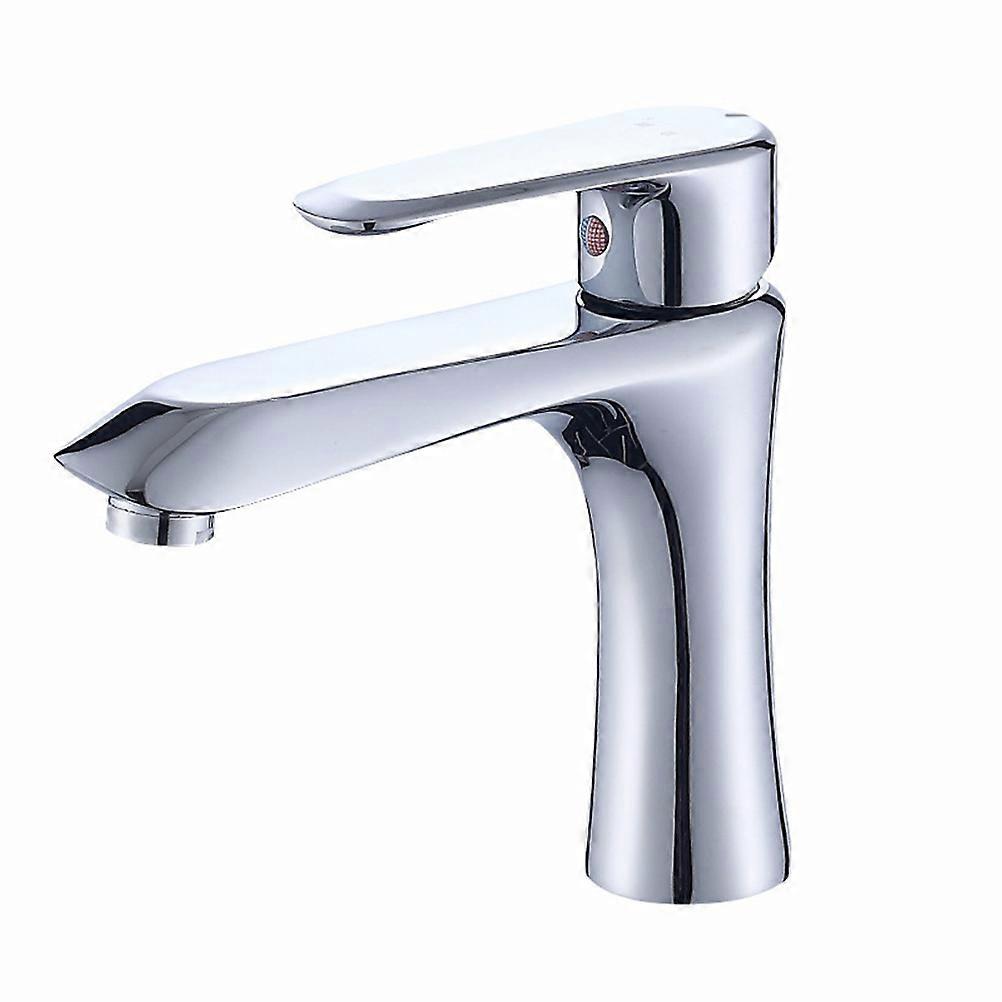 Cold And Hot Water Tap Bathroom Basin Tap Single Hole Assorted Color For Kitchen Use 17X17.5 cm Elegant Design 1Pcs