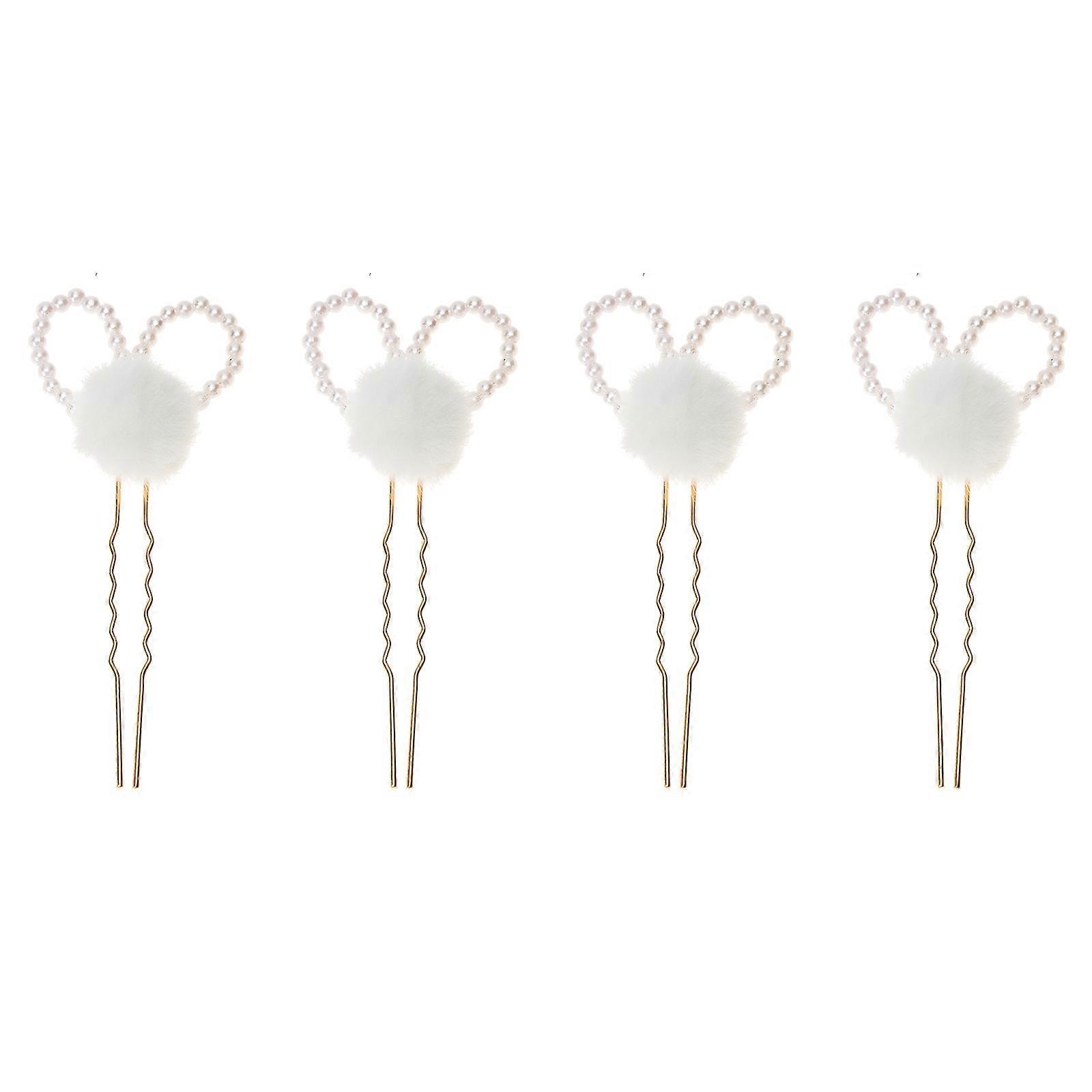 2 Pairs Classical Hanfu Hair Accessories For Children Assorted Color Hair Modification Retro Shape