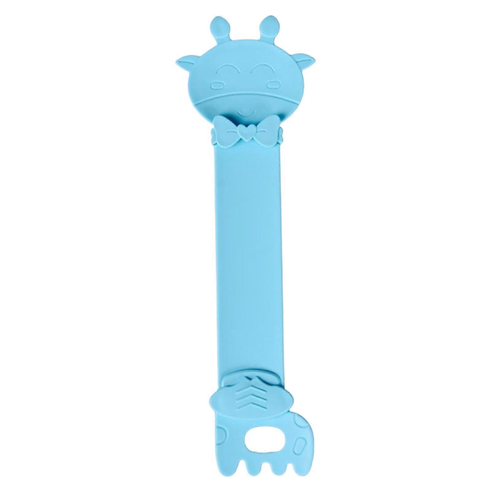 Cat Spoon, Wet Food Spoon for Cats, Squeeze Spoons for Wet Treats, Cartoon Tool with Hanging Hole for Rabbits Blue Sky Blue.