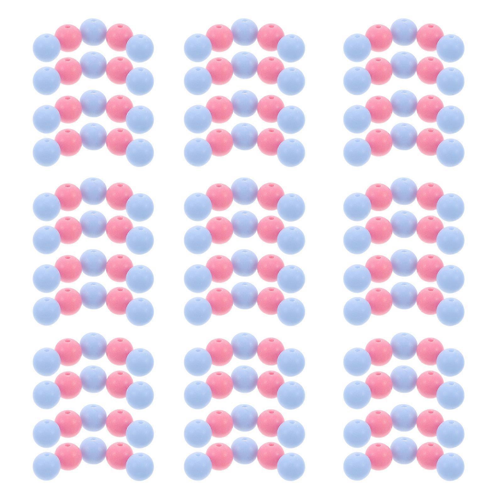 Hemoton 600PCS Perles Acryliques Mat Mignon Bijoux Fournitures Artisanales Perles Rondes Pour DIY Téléphone Charme Bracelet Fabrication De Collier