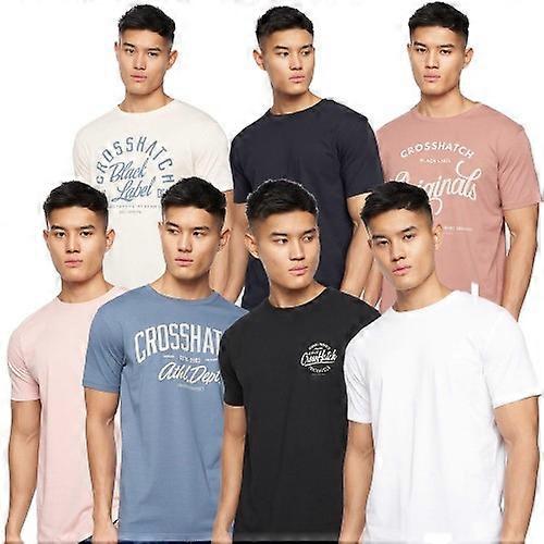 Crosshatch Mens Rapmoore T-Shirt (Pack of 7)