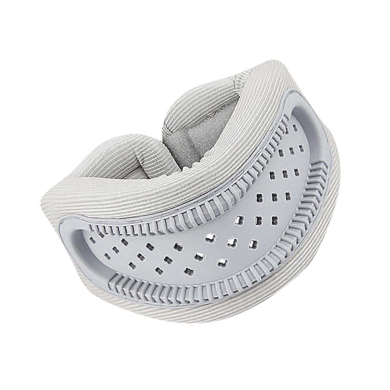 Cervical Pulling Device Soft Neck Support Collar Travel Holder with Long Carrying Strap Grey 52.50X9.50X2.20CM