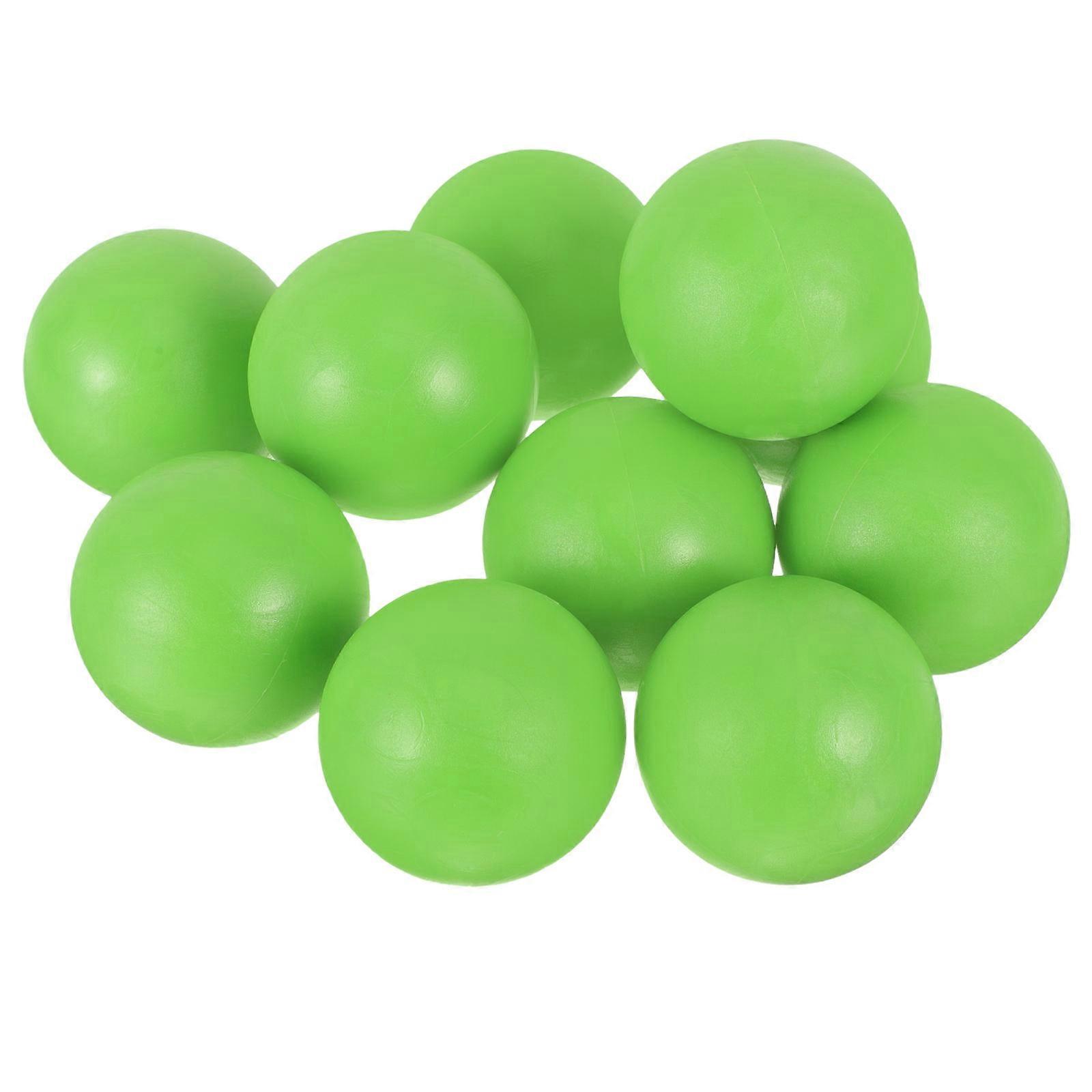 Light Green Resin Table Football Balls for Playing Color Durable Smooth Surface 10 Pieces