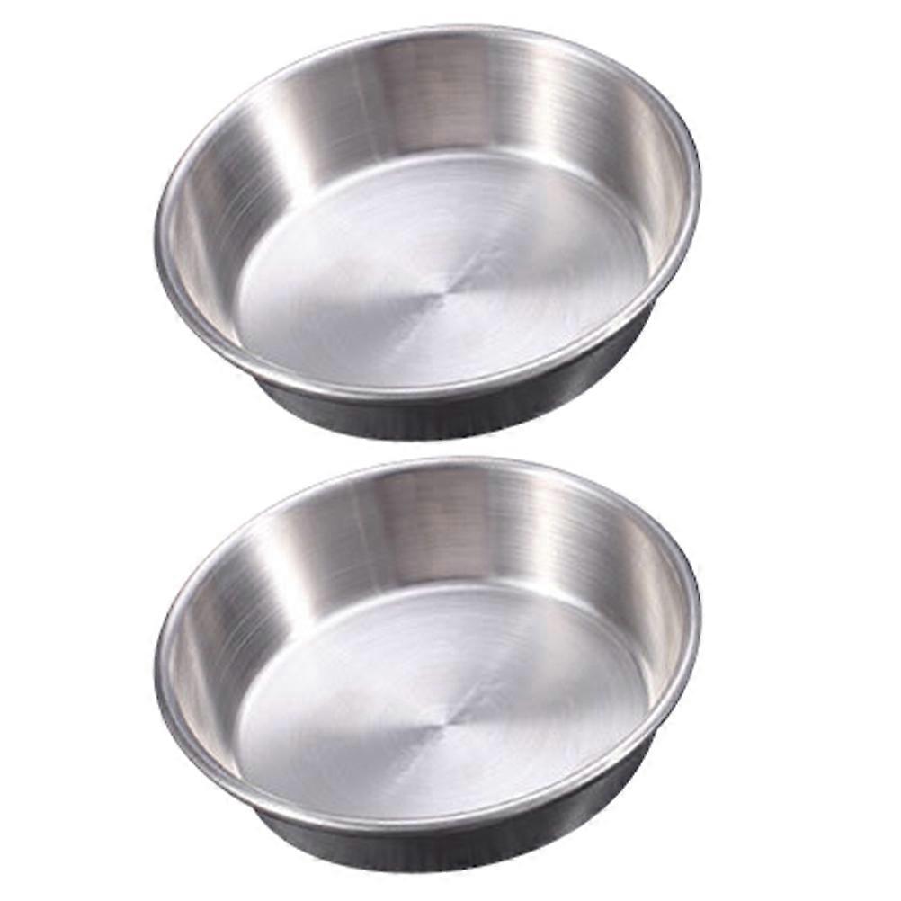 Silver Dipping Sauce Tray For Home Use Perfect For Families 7.00X7.00X2.00CM 2Set