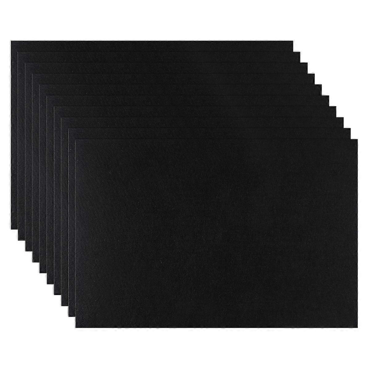 Black Adhesive Felt Sheets for Art and Craft Making 10 Sheets Each 9x12 Inches