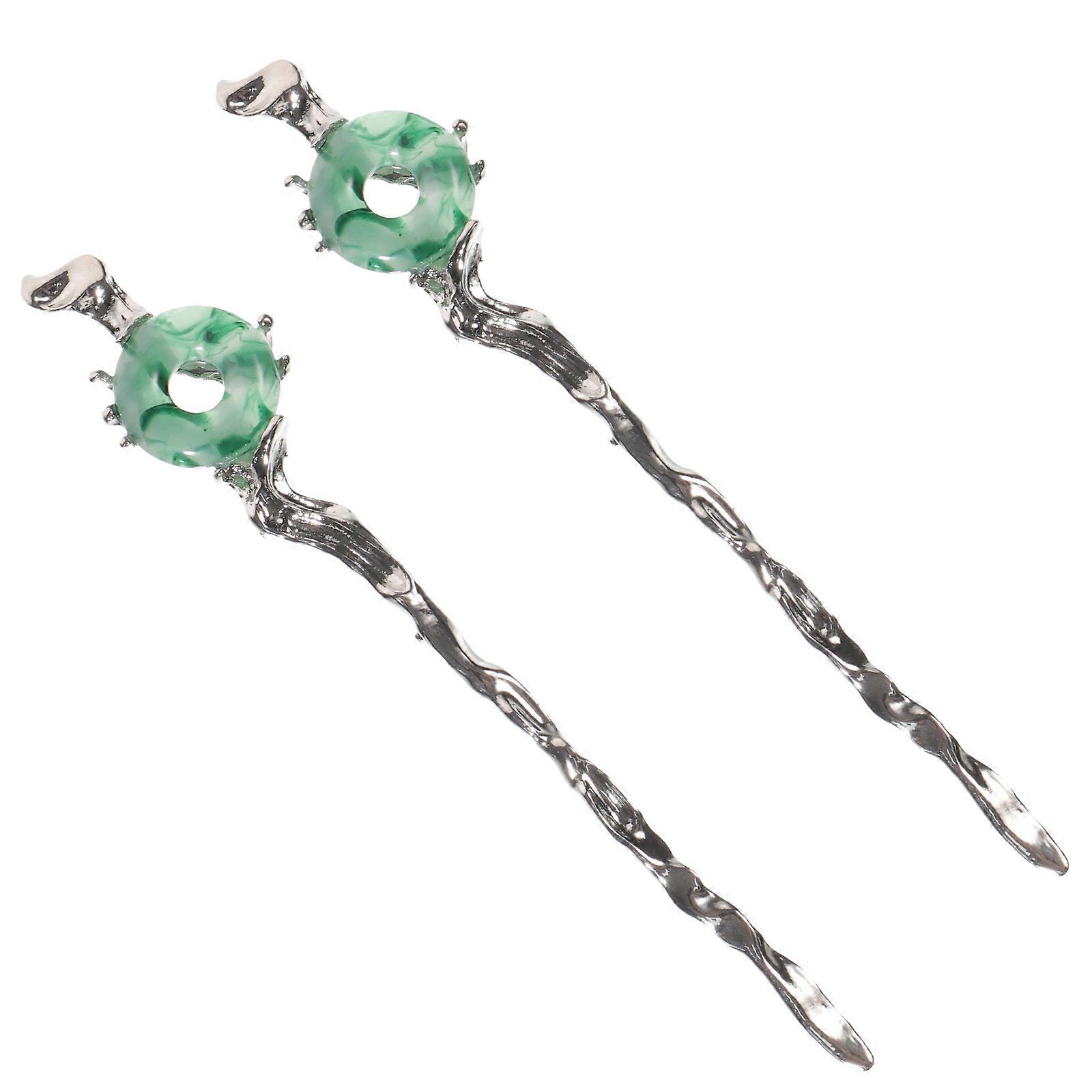 Retro Style Hair Chopsticks 2Pcs Snake Shape Hair Decoration For Parties And Ceremonies Suitable Size
