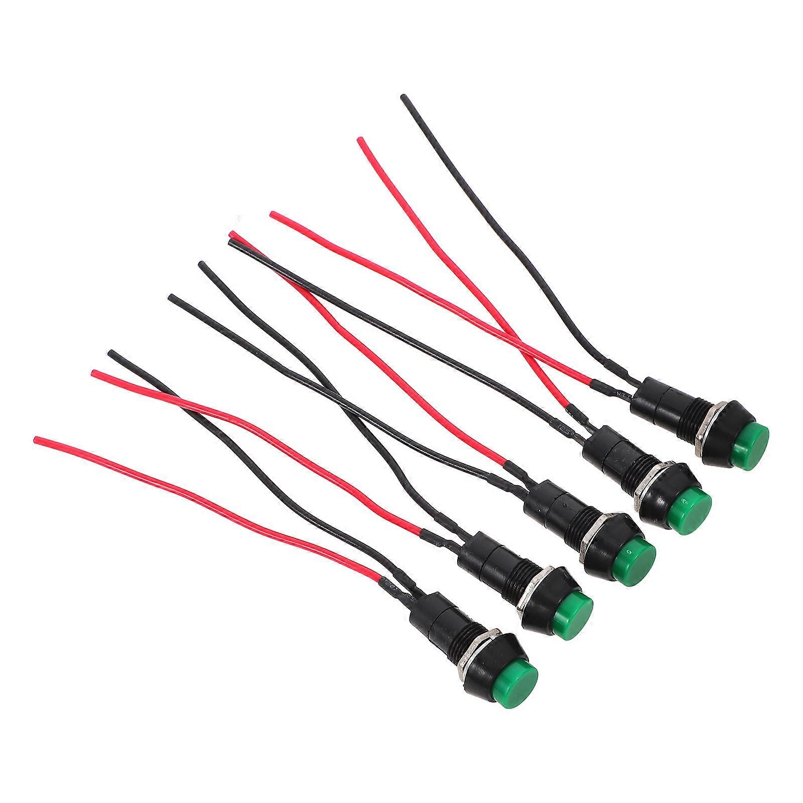 5pcs Momentary Push Button Switches for Car Modification – Easy Operation for Electrical Devices Control