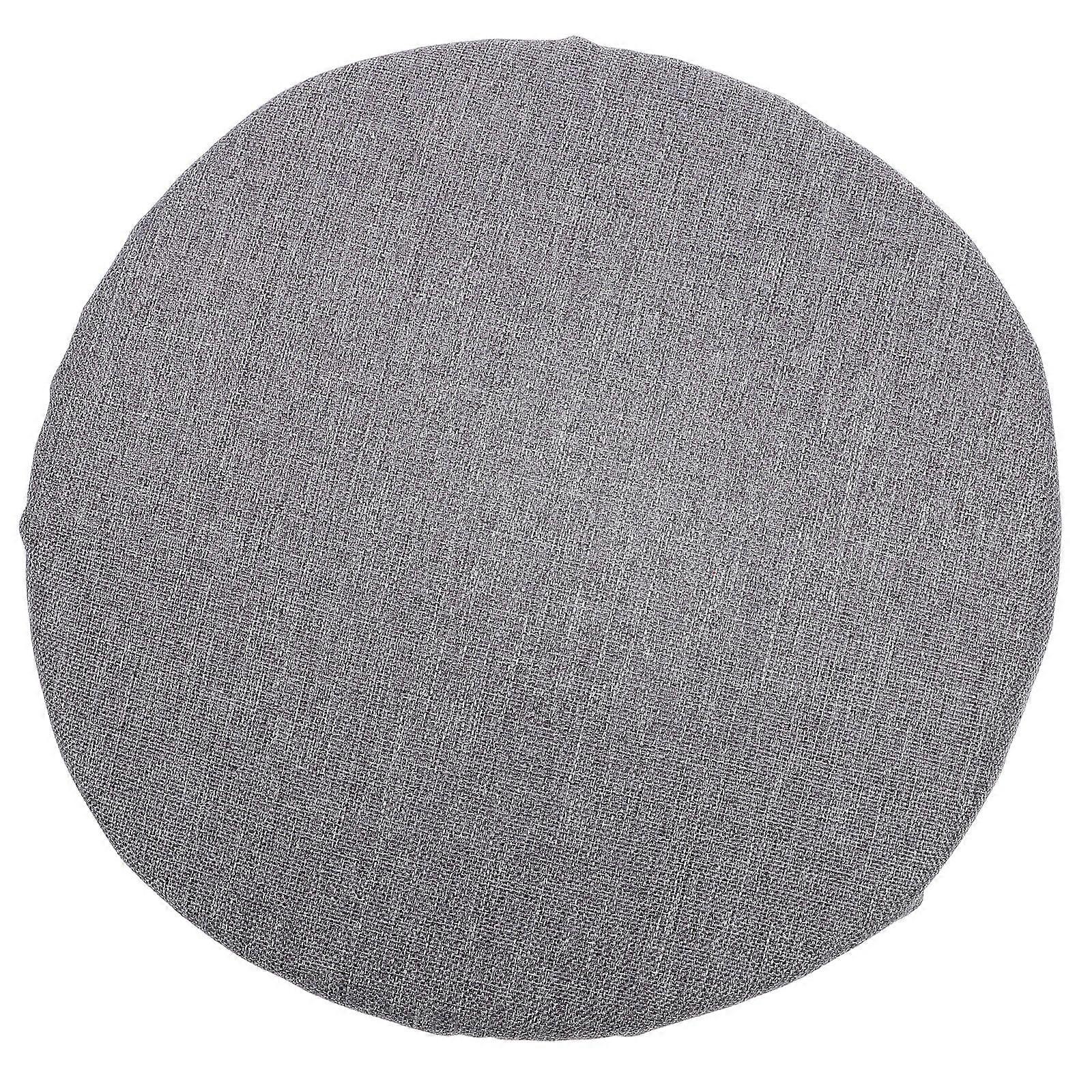 Lightweight Portable Folding Stool Cushion with Telescoping Design, Oxford Cloth, Gray Linen Like for Outdoor Camping and Home Use