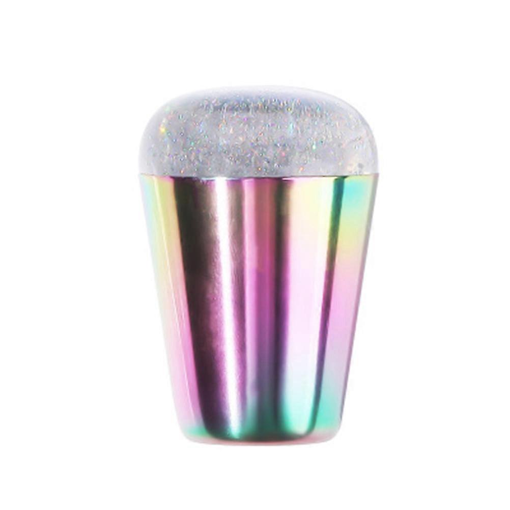 Clear Jelly Nail Art Stamper with Head for Precise Stamping Made of Durable Silicone Silver