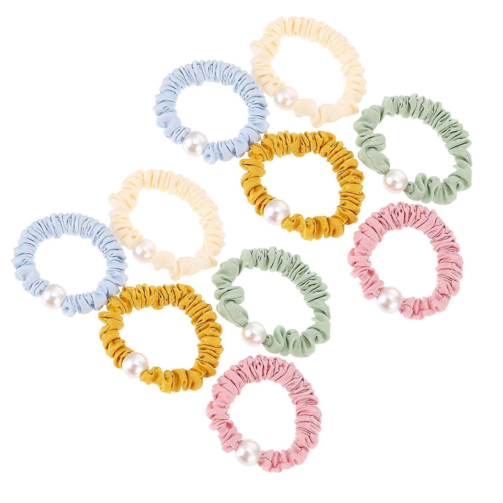 Ponytail Band 10Pcs Assorted Color Hair Ropes For Women Sporting Accessories Providing Hair Holding Functionality