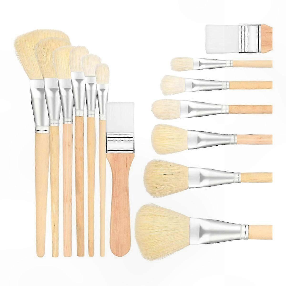 亚克力绘画拖把刷，用于艺术项目的多功能山羊毛混合工具